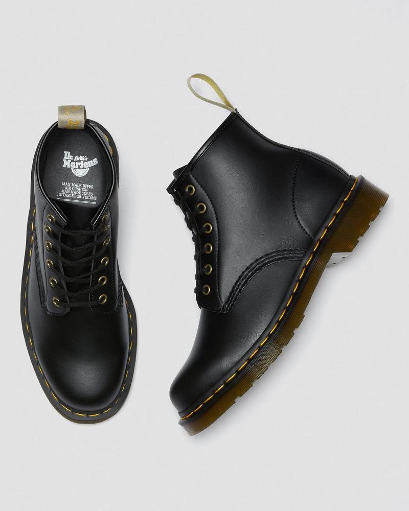 Dr Martens Vegan 101 Felix Enkellaars Dames Zwart | NL 694XYU